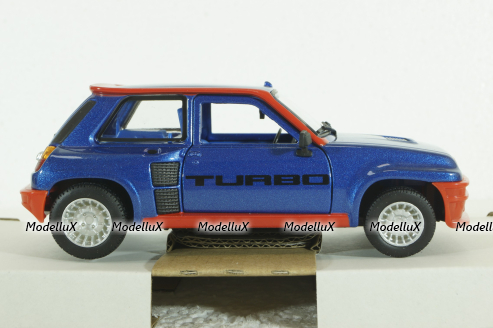 Renault R5 Turbo 1982, blue/red, BU21088B, Burago 1:24