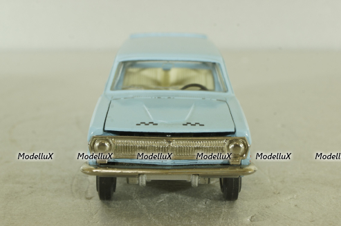 Газ-2402, такси голубая, февраль 88г., Тантал/Радон 1:43