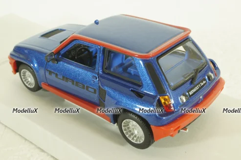 Renault R5 Turbo 1982, blue/red, BU21088B, Burago 1:24
