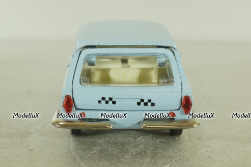 Газ-2402, такси голубая, февраль 88г., Тантал/Радон 1:43