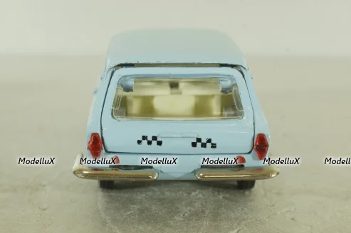 Газ-2402, такси голубая, февраль 88г., Тантал/Радон 1:43