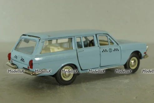 Газ-2402, такси голубая, февраль 88г., Тантал/Радон 1:43