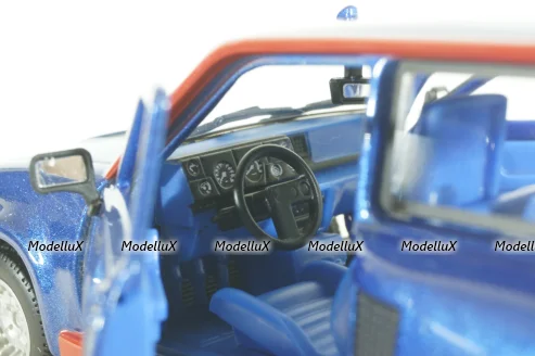 Renault R5 Turbo 1982, blue/red, BU21088B, Burago 1:24