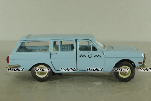 Газ-2402, такси голубая, февраль 88г., Тантал/Радон 1:43