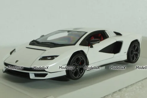 Lamborghini Countach LP 800-4, 2021, Bianco Siderale, BU21102W, Burago 1:24