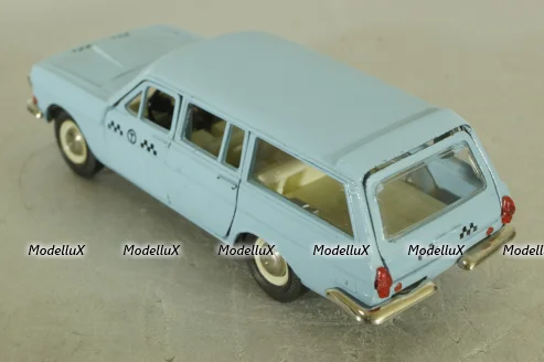 Газ-2402, такси голубая, февраль 88г., Тантал/Радон 1:43