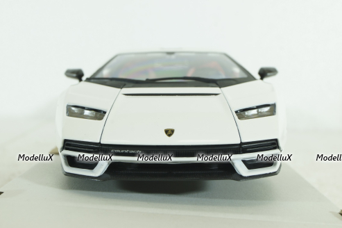 Lamborghini Countach LP 800-4, 2021, Bianco Siderale, BU21102W, Burago 1:24