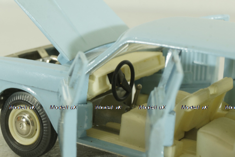 Газ-2402, такси голубая, февраль 88г., Тантал/Радон 1:43