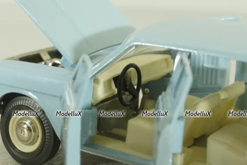 Газ-2402, такси голубая, февраль 88г., Тантал/Радон 1:43