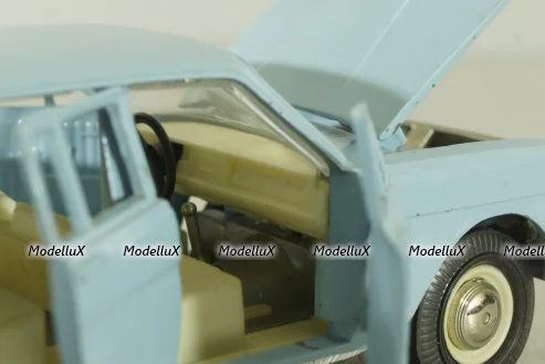 Газ-2402, такси голубая, февраль 88г., Тантал/Радон 1:43