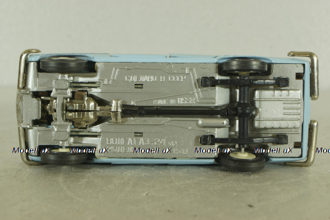 Газ-2402, такси голубая, февраль 88г., Тантал/Радон 1:43