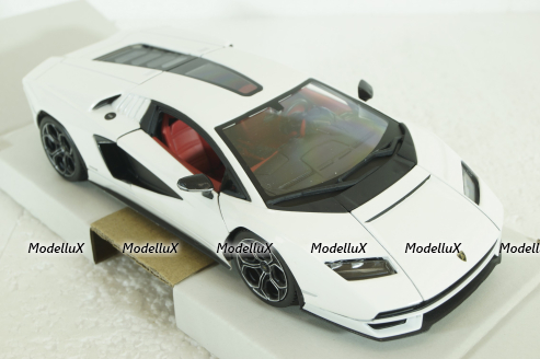 Lamborghini Countach LP 800-4, 2021, Bianco Siderale, BU21102W, Burago 1:24