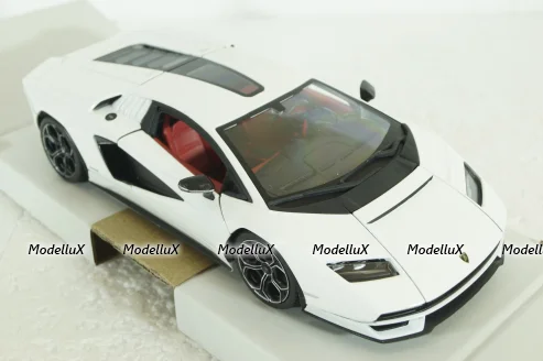 Lamborghini Countach LP 800-4, 2021, Bianco Siderale, BU21102W, Burago 1:24
