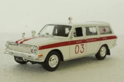Газ-2403, Скорая, белая, Автолегенды СССР 1:43