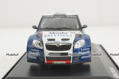 Skoda Fabia Super 2000, Valasska Rally 2000, #4, Abrex 1:43
