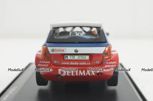 Skoda Fabia Super 2000, Valasska Rally 2000, #4, Abrex 1:43