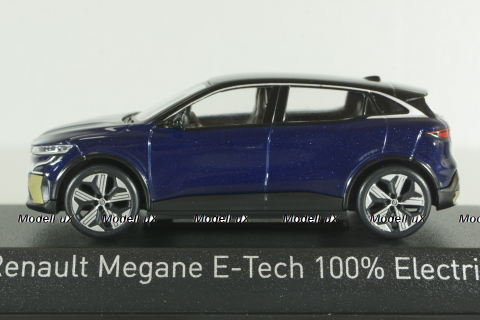Renault Megane E-Tech 100% Electric 2022 Blue 517922, Norev 1:43