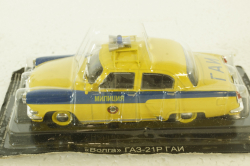 Газ-21Р Волга, ГАИ, желтая, Автолегенды СССР 1:43