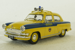 Газ-21Р Волга, ГАИ, желтая, Автолегенды СССР 1:43