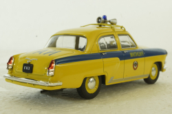 Газ-21Р Волга, ГАИ, желтая, Автолегенды СССР 1:43
