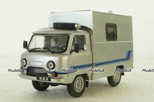 Уаз-452Д, Телевидение, серебристый,  Автолегенды СССР 1:43