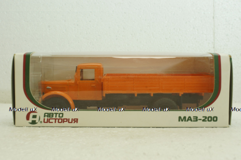 Маз-200 борт, помаранчевий, 10015, АвтоИстория 1:43