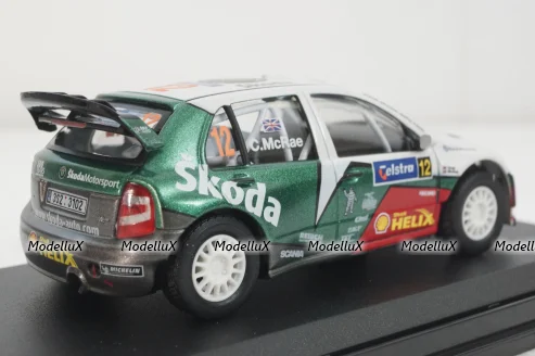 Skoda Fabia WRC EVO II, Rally Australia 2005, #12, Abrex 1:43