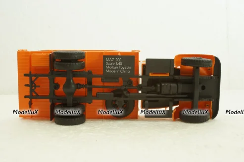Маз-200 борт, помаранчевий, 10015, АвтоИстория 1:43
