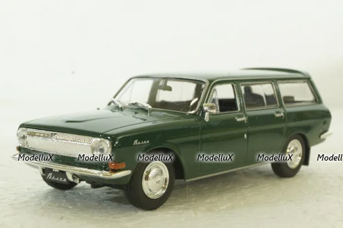 Газ-2402 Волга, (ЗАПАКОВАННАЯ), темно-зеленый, Автолегенды СССР №65 1:43