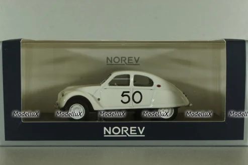 Citroën 2CV Dagonet 1956 Rallye des Charentes 50, white, 151396, Norev 1:43