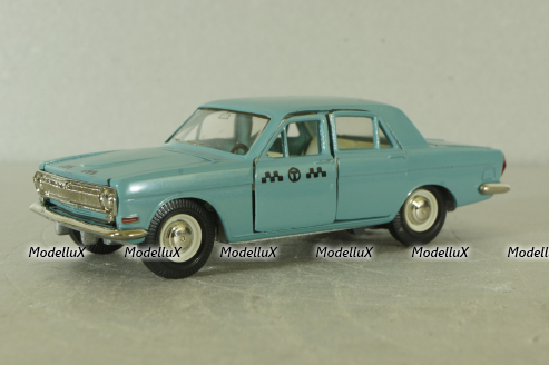 Газ-24, такси серо/голубая, Тантал/Радон 1:43