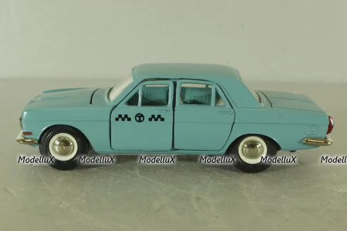 Газ-24, такси серо/голубая, Тантал/Радон 1:43