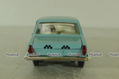 Газ-24, такси серо/голубая, Тантал/Радон 1:43