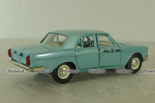 Газ-24, такси серо/голубая, Тантал/Радон 1:43