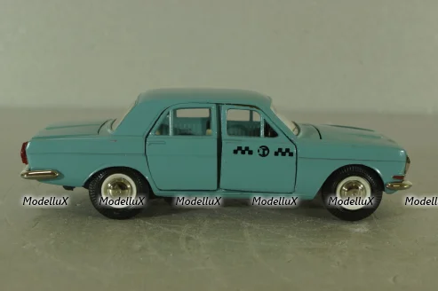 Газ-24, такси серо/голубая, Тантал/Радон 1:43