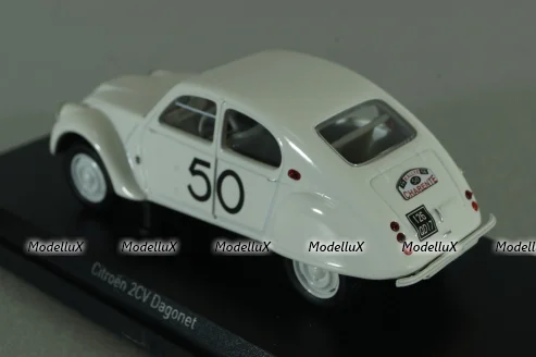 Citroën 2CV Dagonet 1956 Rallye des Charentes 50, white, 151396, Norev 1:43