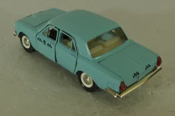 Газ-24, такси серо/голубая, Тантал/Радон 1:43