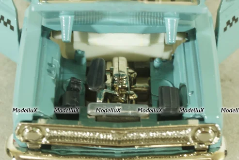 Газ-24, такси серо/голубая, Тантал/Радон 1:43