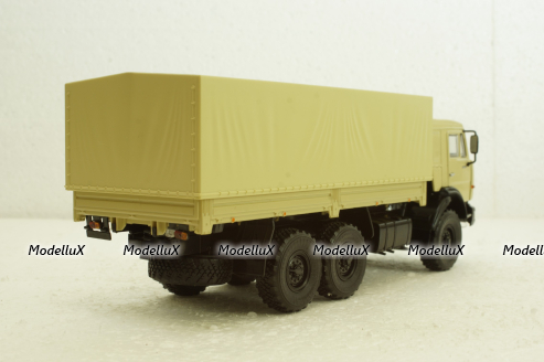 Камаз-43118 борт с тентом, бежевый, 101623, АвтоИстория 1:43