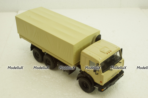 Камаз-43118 борт с тентом, бежевый, 101623, АвтоИстория 1:43