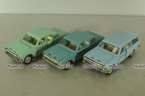 Газ-24, такси серо/голубая, Тантал/Радон 1:43