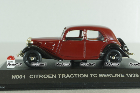Citroen Traction 7C Berline 1936, red, N001, Sun Star 1:43