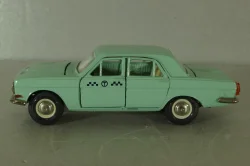Газ-24, такси бирюзовая, июль 86г., Тантал/Радон 1:43