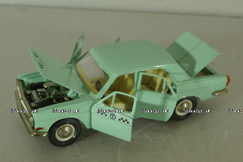 Газ-24, такси бирюзовая, июль 86г., Тантал/Радон 1:43