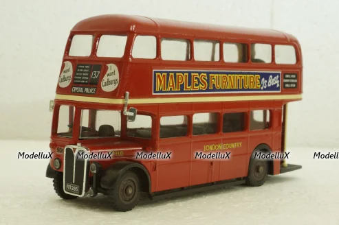 AEC Double Decker R/T red bus, Solido 1:50