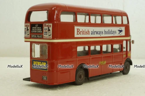 AEC Double Decker R/T red bus, Solido 1:50