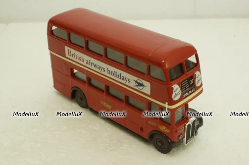 AEC Double Decker R/T red bus, Solido 1:50