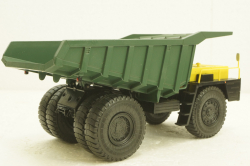 Белаз-548А карьерный самосвал, желто/зеленый, Н008, Наш Автопром 1:43