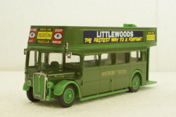 AEC Double Decker R/T green bus, Solido 1:50