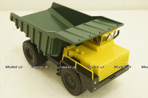 Белаз-548А карьерный самосвал, желто/зеленый, Н008, Наш Автопром 1:43